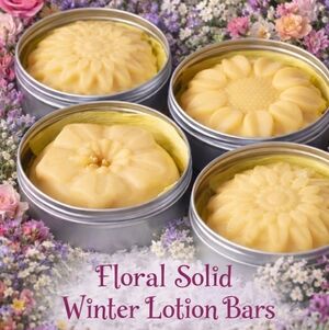 Florals Winter Shea Butter Lotion 3.5oz Bar